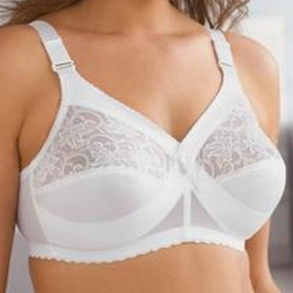 Set of 3! 36DD Glamorise MAGIC LIFT Bra (CONVERTIBLE-STRAPS) Wireless WHITE NEW - Picture 4 of 15